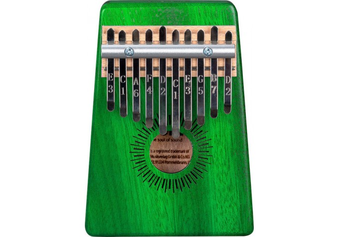 Sela SE 243 Mahogany 10 Kalimba Zelená