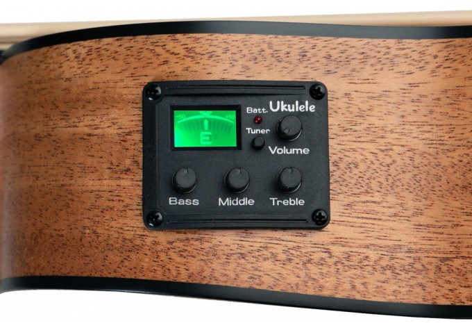 Cascha HH 2175 Basové ukulele Natural