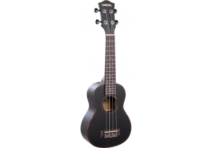 Cascha HH2305 Premium Tenorové ukulele Čierna