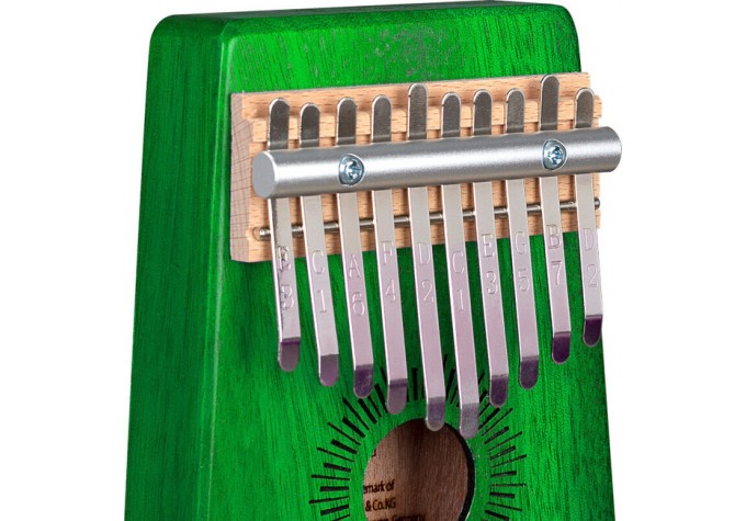 Sela SE 243 Mahogany 10 Kalimba Zelená