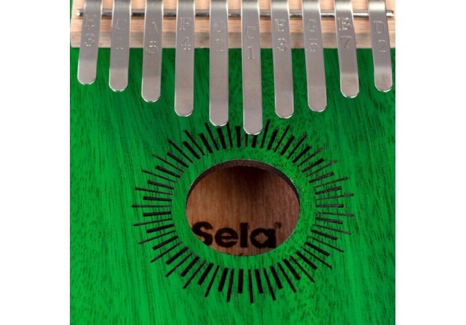 Sela SE 243 Mahogany 10 Kalimba Zelená