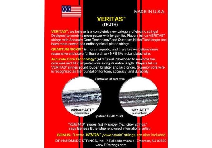 DR Strings VERITAS Quantum Nickel, Light Heavy 9-46