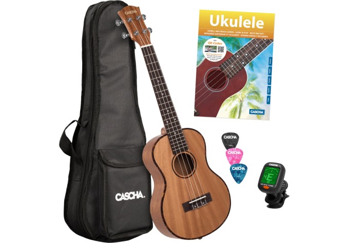 Cascha HH2049 Premium Tenorové ukulele Natural