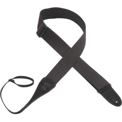 Levys MC8A-BLK Folk Instrument Series 2" Cotton Acoustic/dobro Guitar Strap Black