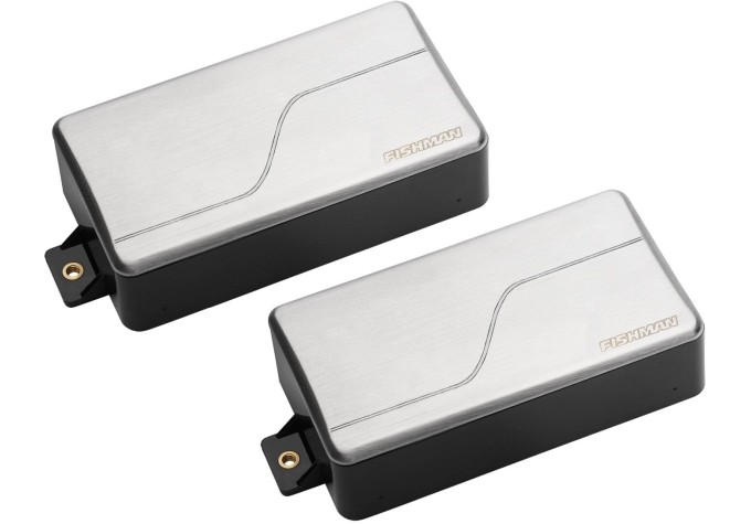 Fishman Fluence Modern Humbucker 6-String 3 Voices Set Brushed Steel