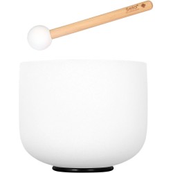 Sela 8“ Crystal Singing Bowl Set Frosted 440Hz B