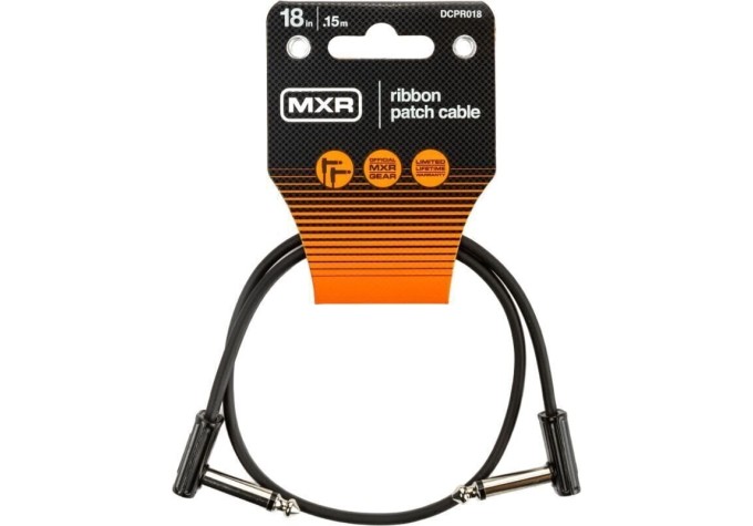 Dunlop MXR DCPR018 Ribbon Patch Cable 18in Čierna 46 cm Zalomený - Zalomený