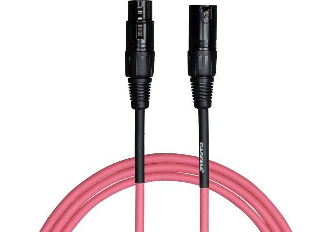 Cascha Standard Line Microphone Cable Ružová 6 m