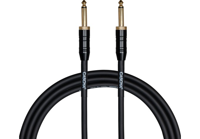 Cascha Professional Line Guitar Cable Nástrojový kábel 6 m Rovný - Rovný