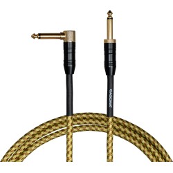 Cascha Professional Line Guitar Cable Nástrojový kábel 6 m Rovný - Zalomený
