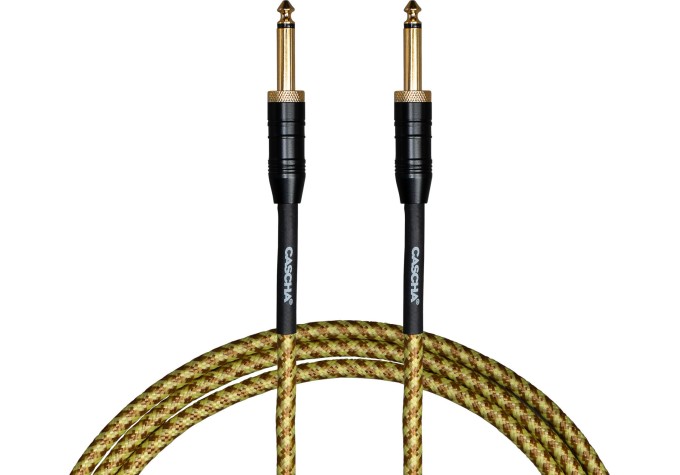 Cascha Professional Line Guitar Cable 6 m Rovný - Rovný Nástrojový kábel