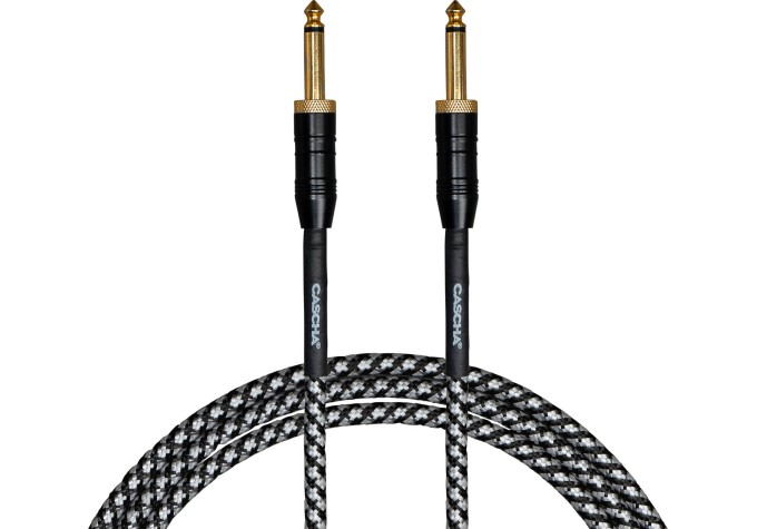 Cascha Professional Line Guitar Cable 9 m Rovný - Rovný Nástrojový kábel