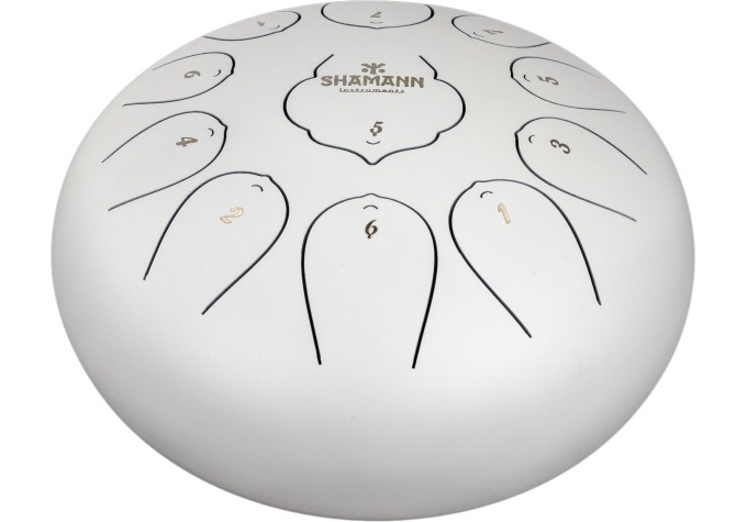 Shamann 10" 11 Notes F-Major White Tongue Drum