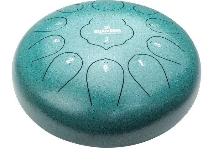 Shamann 12" 11 Notes D Major Green Tongue Drum