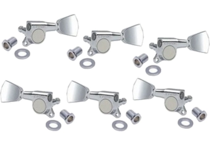 Gotoh SG381 04 Tuners L3 + R3 Chrome Chrómová