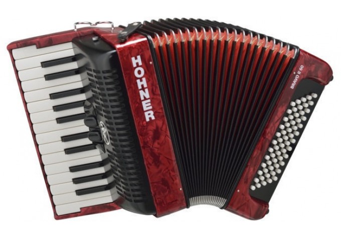 Hohner Bravo II 60 Červená