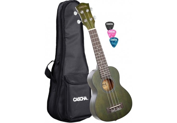 Cascha HH 2265 Premium Sopránové ukulele Zelená