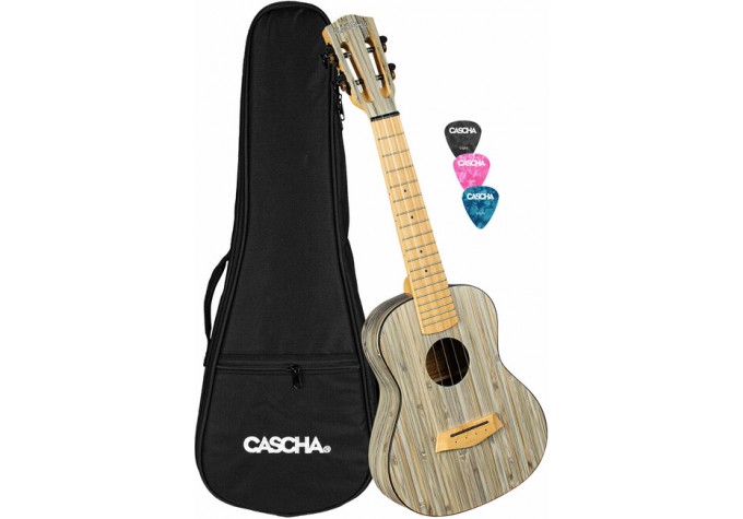 Cascha HH 2316 Bamboo Koncertné ukulele Graphite