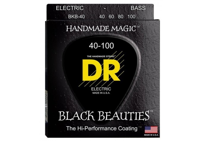DR Strings EXBK-40 Black Beauties