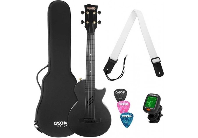 Cascha HH 2258 Carbon Fibre Ukulele Set