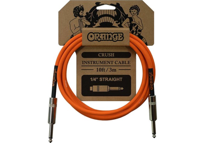 Orange Crush 10ft Instrument Cable Straight to Straight