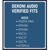 Dekoni Audio EPZ-PORTAPRO-R Náušníky pre slúchadlá Červená