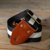 Cascha CGS-CD4 Cotton Gitarový pás Black & White