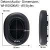 Dekoni Audio EPZ-XM5-PL Náušníky pre slúchadlá Čierna