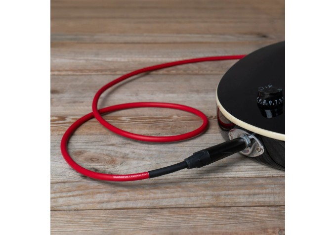 Cascha Advanced Line Guitar Cable Červená 9 m Rovný - Rovný
