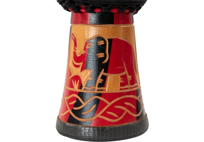 Noicetone D064-1 8" Black Red 8" Djembe