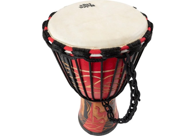 Noicetone D064-1 8" Black Red 8" Djembe