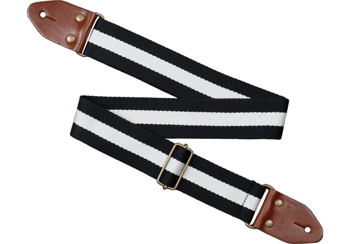 Cascha CGS-CD4 Cotton Gitarový pás Black & White