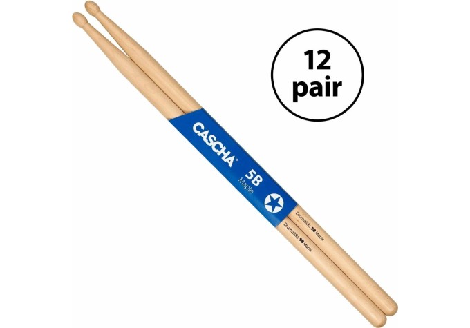 Cascha Drumsticks Pack 5B Maple - 12 Pair Bubenícke paličky