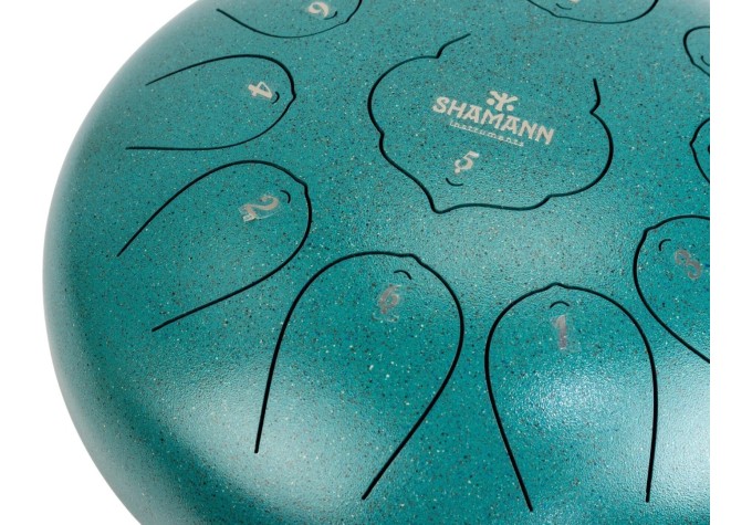 Shamann 12" 11 Notes D Major Green Tongue Drum