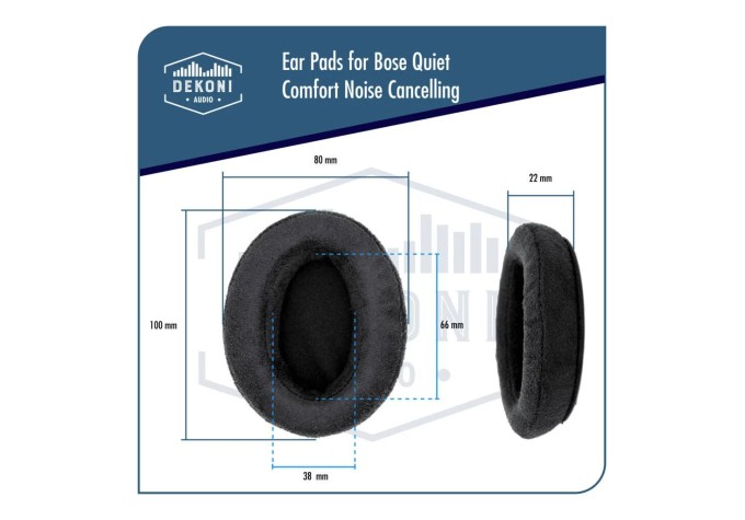 Dekoni Audio EPZ-QC-CHSV2 Náušníky pre slúchadlá Čierna