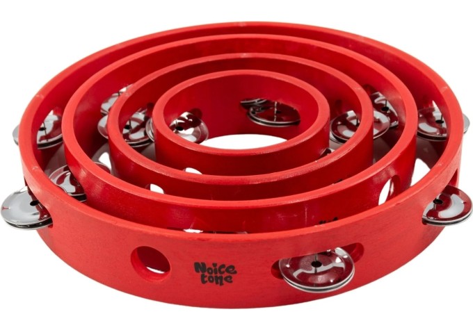 Noicetone D016-2 15x4,5cm Red 5,9" Ručná tamburína