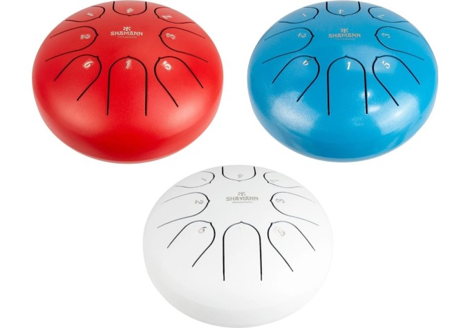 Shamann 6" 8 Notes C5 Major Red Tongue Drum