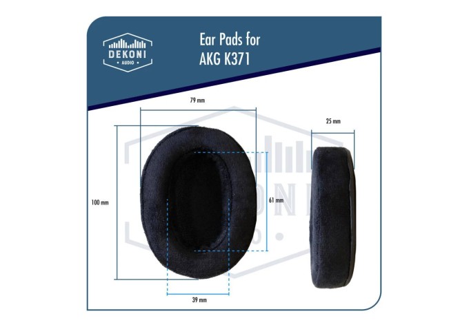 Dekoni Audio EPZ-K371-CHS Náušníky pre slúchadlá Čierna