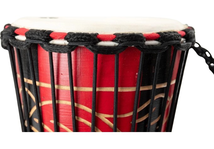 Noicetone D064-1 8" Black Red 8" Djembe