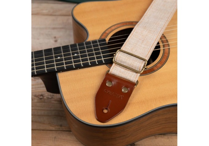 Cascha CGS-CD2 Cotton Gitarový pás Beige Linen