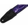 Levys MP-18 Print Series 2" Polyester Guitar Strap Purple Lightning