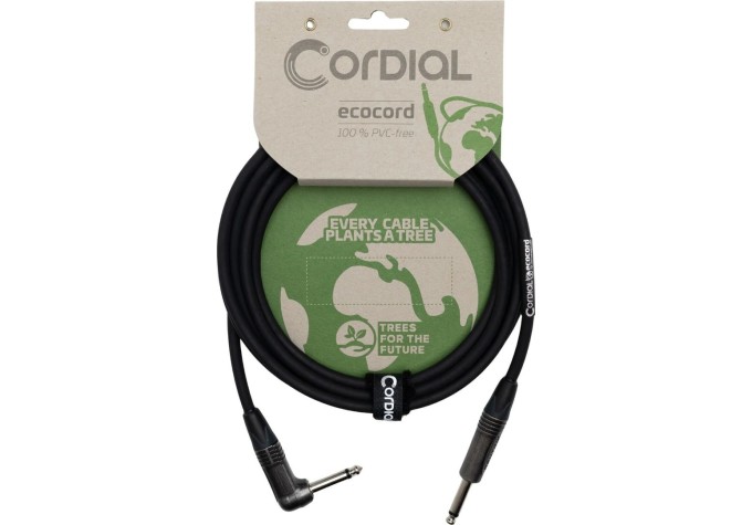 Cordial Ecocord PR 3 m Rovný - Zalomený Nástrojový kábel
