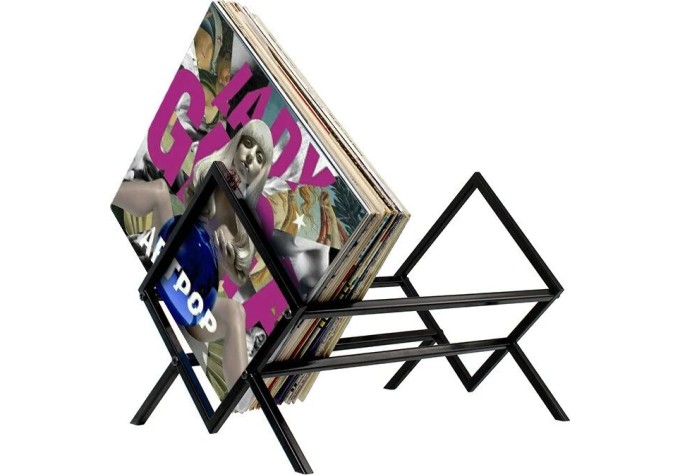 Muziker 7'' 10'' 12'' Vinyl Record Metal Assembly Display Holder Stolový stojan na LP platne
