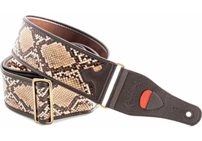 RightOnStraps Snake II Gitarový pás Béžová