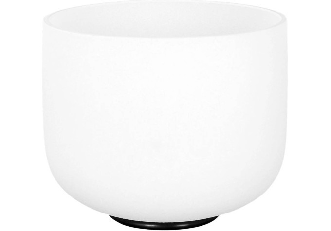 Sela 8“ Crystal Singing Bowl Set Frosted 440Hz B