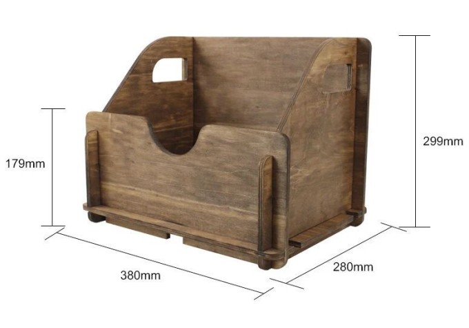 Muziker Self-Assembly Plywood Box na LP platne