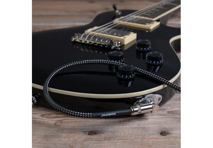 Cascha Standard Line Guitar Cable Čierna 6 m Rovný - Zalomený