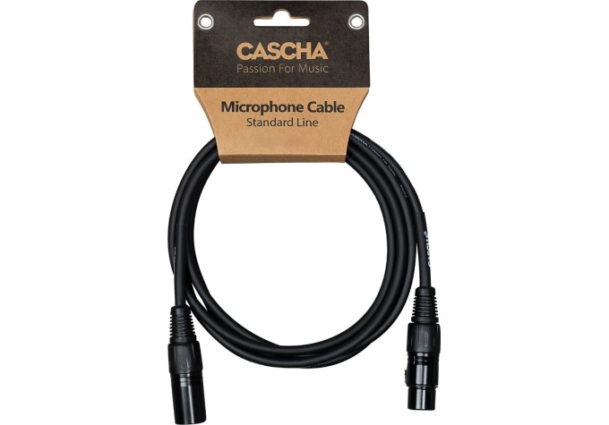 Cascha Standard Line Microphone Cable Čierna 2 m