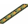 Levys MC8JQ-004 Print Series 2" Woven Guitar Strap Rosa Yellow