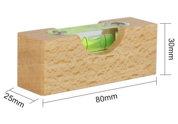 Muziker Wooden Record Bubble level Vodováha